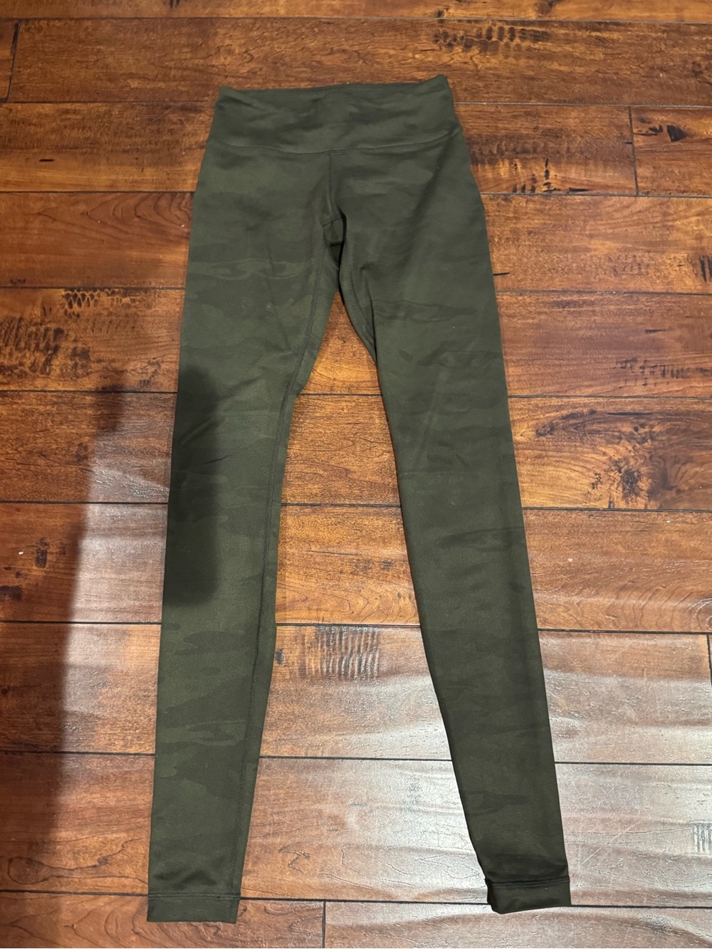 lululemon athletica Olive Green High-Rise Leggings with Tonal Camo